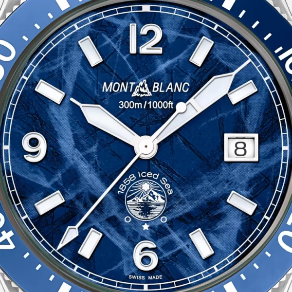 dong ho montblanc 1858 iced sea automatic date mb129370 2