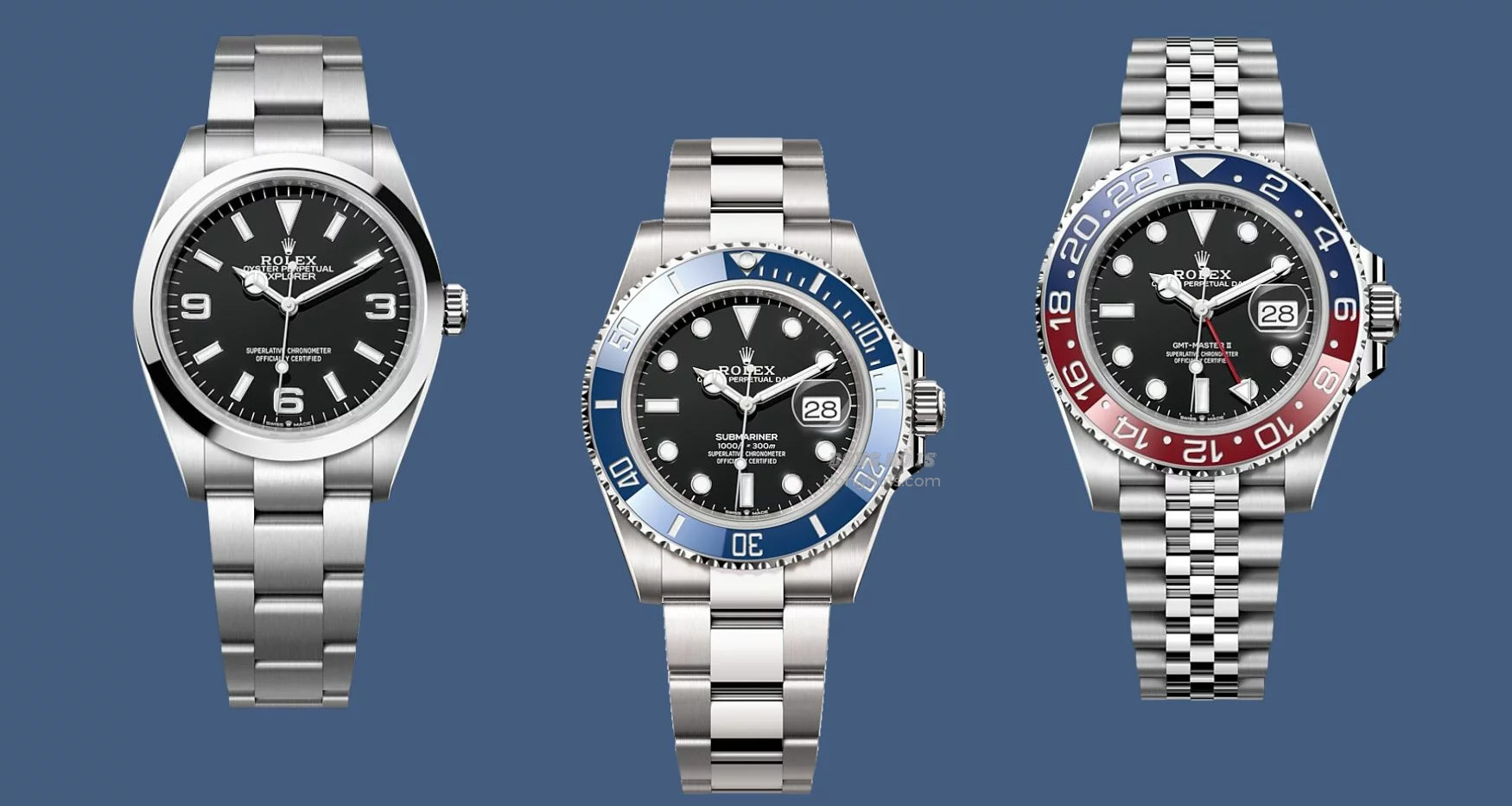 Rolex Mercedes Hands Submariner Explorer GMT Master II