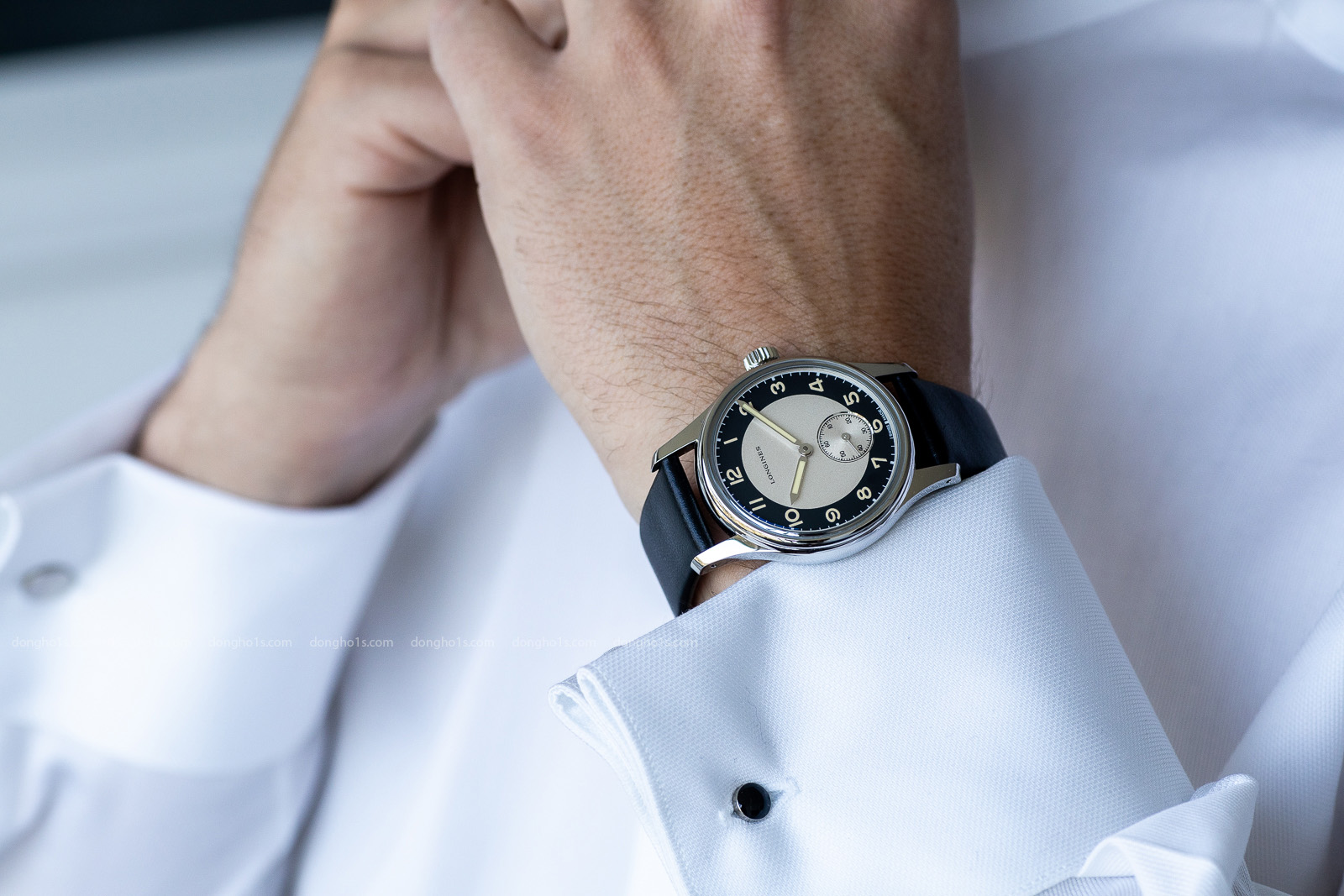 dong ho longines classic replica tuxedo small seconds (3)
